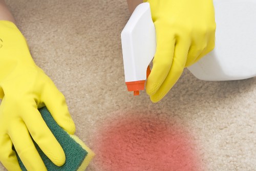 Office cleaners in Collierswood cleaning a modern workplace reception area
