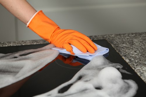 Professional hard floor cleaning in a Collierswood property entrance