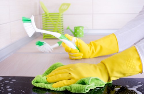 Local office cleaning team maintaining a Collierswood business