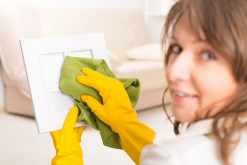 Deep carpet cleaning process restoring a high-traffic carpet area